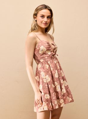 Vestido Escote Cruzado con Amarras