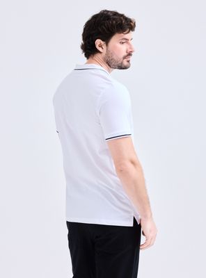 Imagen 2 del producto Polera Piqué Logo Detalle en Rib