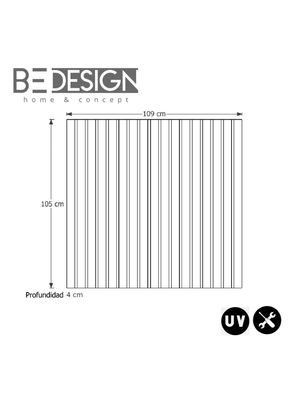 Imagen 2 del producto Respaldo de Cama Panel Single Caramelo