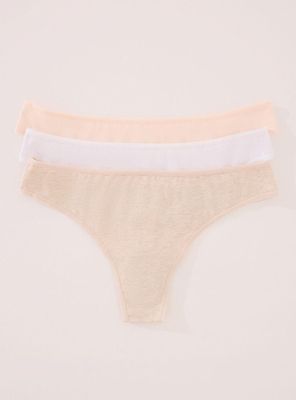 Pack 3 Colaless Algodón Orgánico Tenue