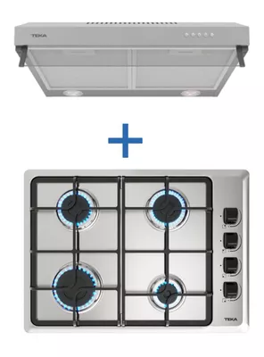 Kit Empotrable Encimera HLX 540 BUT + Campana CX 62120 INOX