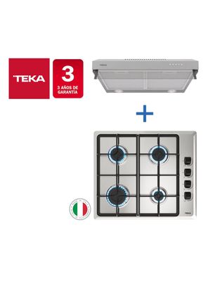 Imagen 2 del producto Kit Empotrable Encimera HLX 640 INOX + Campana CX 62120INOX