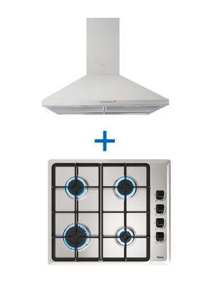 Kit Empotrable Encimera HLX 640 INOX + Campana DBB60 INOX