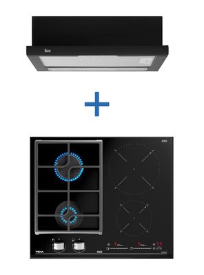 Kit Emporable Encimera JZC 64322 + Campana TL6310 BK