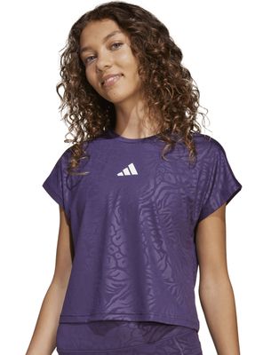 Polera Animal Print Cropped Niña