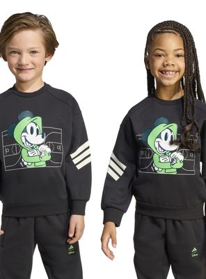 Polerón Training Mickey Estampado Franjas en Mangas