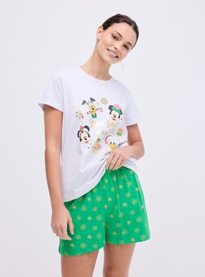 Pijama en Caja Navidad Disney Amigos Mickey y Minnie