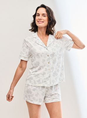 Pijama Camisero Estampado Floral