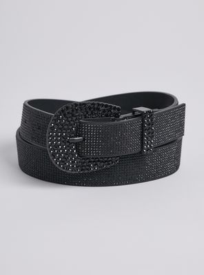 Cinturón Brillos Cuero Sintético