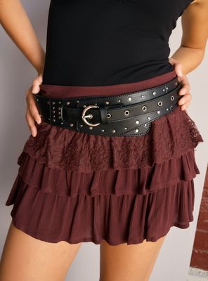 Imagen 2 del producto Cinturón Ancho Multi Tachas Cuero Sintético