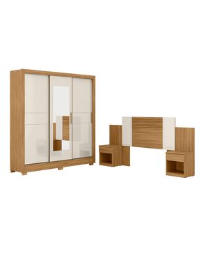 Clóset 3 Puertas 2 Cajones Bahamas + Respaldo