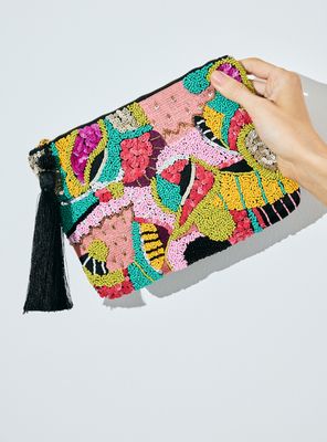 Imagen 2 del producto Cartera Sobre con Diseño Mostacilla Multicolor