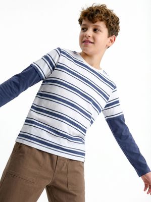 Imagen 1 del producto Polera Rayas con Doble Manga