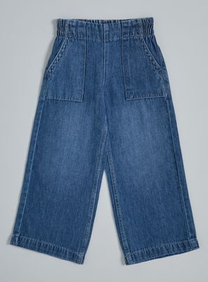 Jeans Denim Fluido con Bolsillos