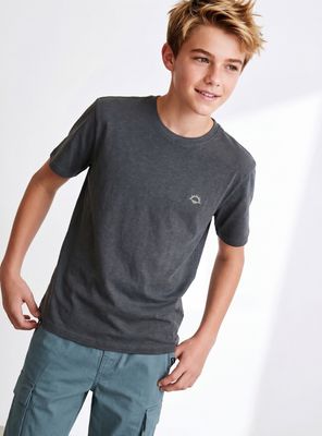 Polera Lavada con Mini Bordado