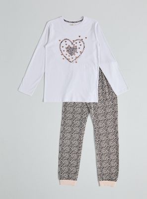 Imagen 1 del producto Pijama Estampado Animal Print y Corazones