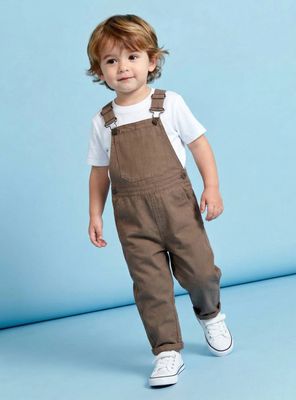 Jardinera Café con Bolsillo Frontal