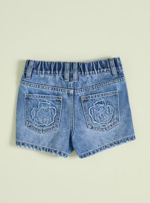 Imagen 2 del producto Short Denim Bolsillo Bordado Flor