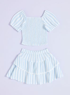 Conjunto Set Estampado y Panal Niña