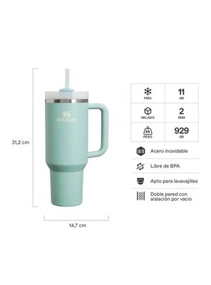 Imagen 2 del producto Botella de Agua Vaso Quencher H2.0 Adventure Seafoam 1.18 lt