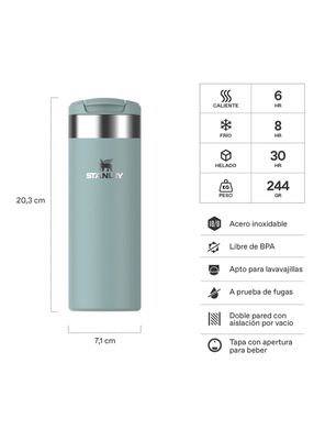 Imagen 2 del producto Botella de Agua Térmica Aerolight Seafoam 473 ml