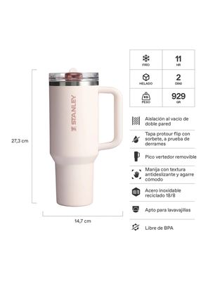 Imagen 2 del producto Vaso Quencher Protour Rosa Palo 1.18 lt
