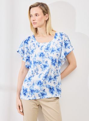 Polera Delantero Satinado Full Estampado