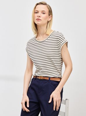 Imagen 1 del producto Polera Listada con Detalle Metalizado