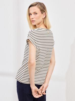 Imagen 2 del producto Polera Listada con Detalle Metalizado