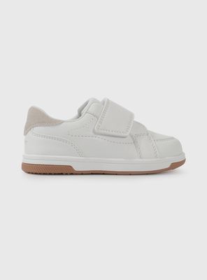 Zapatilla Urbana White Velcro Niña