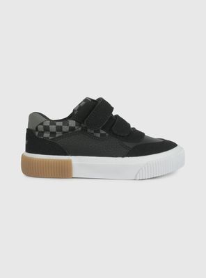 Zapatilla Urbana Niño Print a Cuadro Dos Velcro