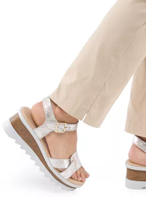 Sandalia Mujer Diletta 660364 Cuero