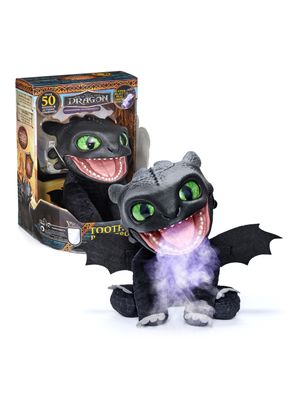 Dragon Chimuelo con Efectos Reales Humo