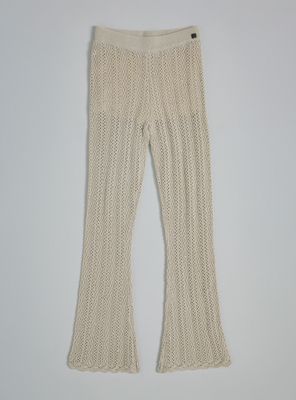 Pantalón Tejido con Mini Lentejuelas