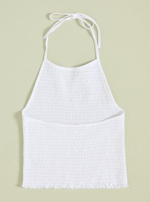 Imagen 2 del producto Polera Estilo Nido Panal con Amarra en Cuello