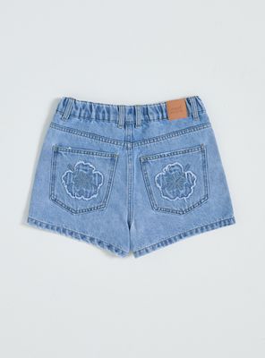 Imagen 2 del producto Short Denim con Parche Hibiscus