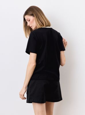 Imagen 2 del producto Polera Manga Corta con Cuello Color a Contra Tono