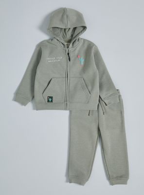 Buzo con Polerón Capucha Label