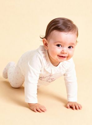 Conjunto con Aplicación Conejito y Print