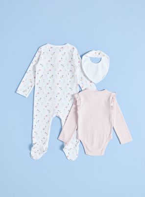 Imagen 2 del producto Conjunto con Estampado Flores y Body Liso