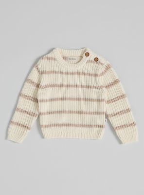 Imagen 1 del producto Sweater Rayas con Botón en Hombro