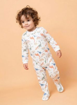 Pijama Enterito Estampado con Cierre Niño