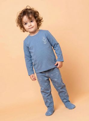 Pijama Franela Estampado Cohete