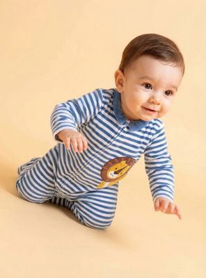 Osito Rayado con Aplicación de León