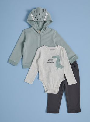 Conjunto Polerón Body y Pantalón Cocodrilo