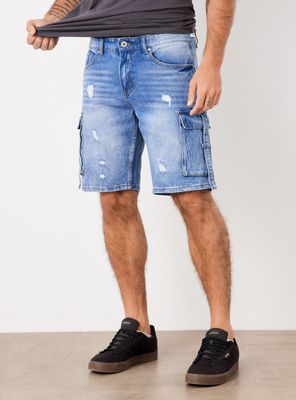 Short Cargo con Roturas