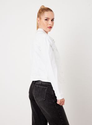 Imagen 2 del producto Chaqueta Bolsillos y Cuello con Cadena de Bolitas Metálicas