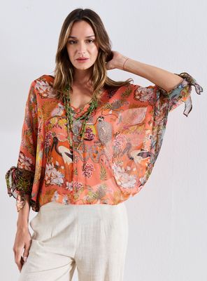 Blusa Estampada Calce Oversize