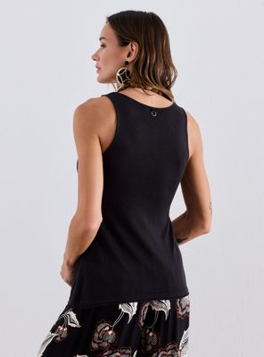 Imagen 2 del producto Polera Bitono Detalle de Abotonadura Delantera