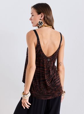 Imagen 2 del producto Polera Estampada Detalle en Tirantes